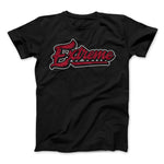 EXTREME FLORAL SCRIPT COTTON TSHIRT - BLACK